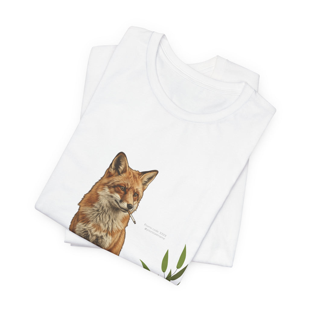 Smoking Fox T-Shirt | Animals Smoking, Absurdist Meme Tee