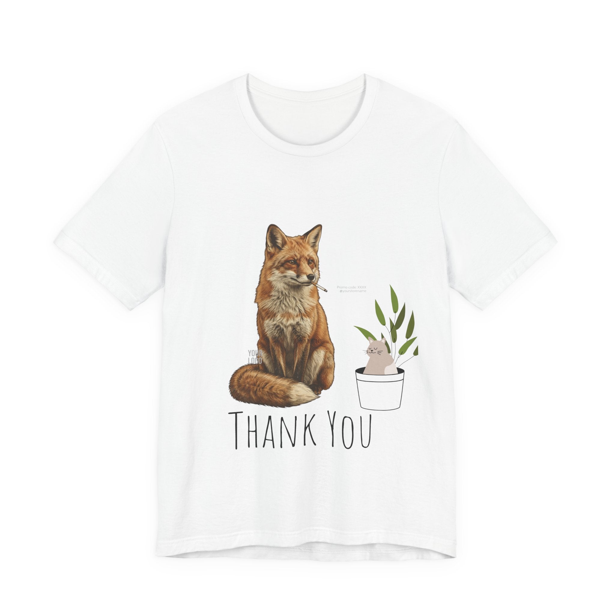 Smoking Fox T-Shirt | Animals Smoking, Absurdist Meme Tee