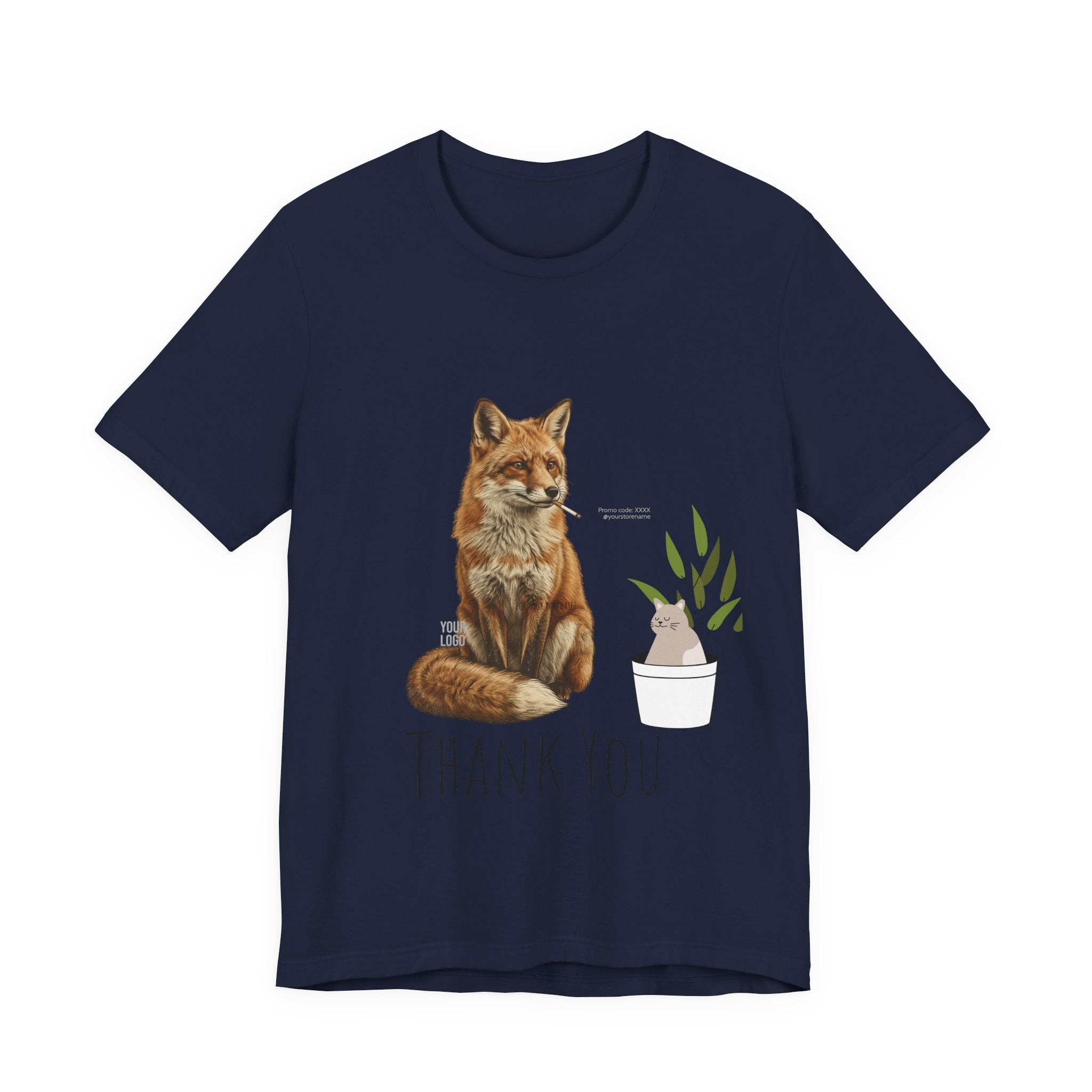 Smoking Fox T-Shirt | Animals Smoking, Absurdist Meme Tee