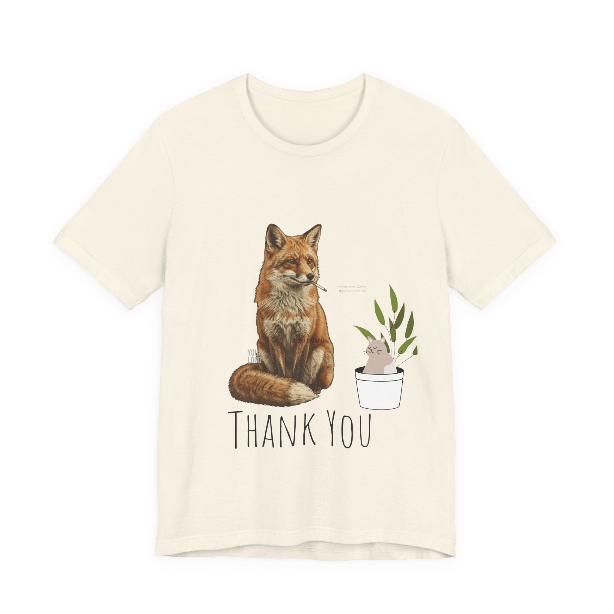 Smoking Fox T-Shirt | Animals Smoking, Absurdist Meme Tee