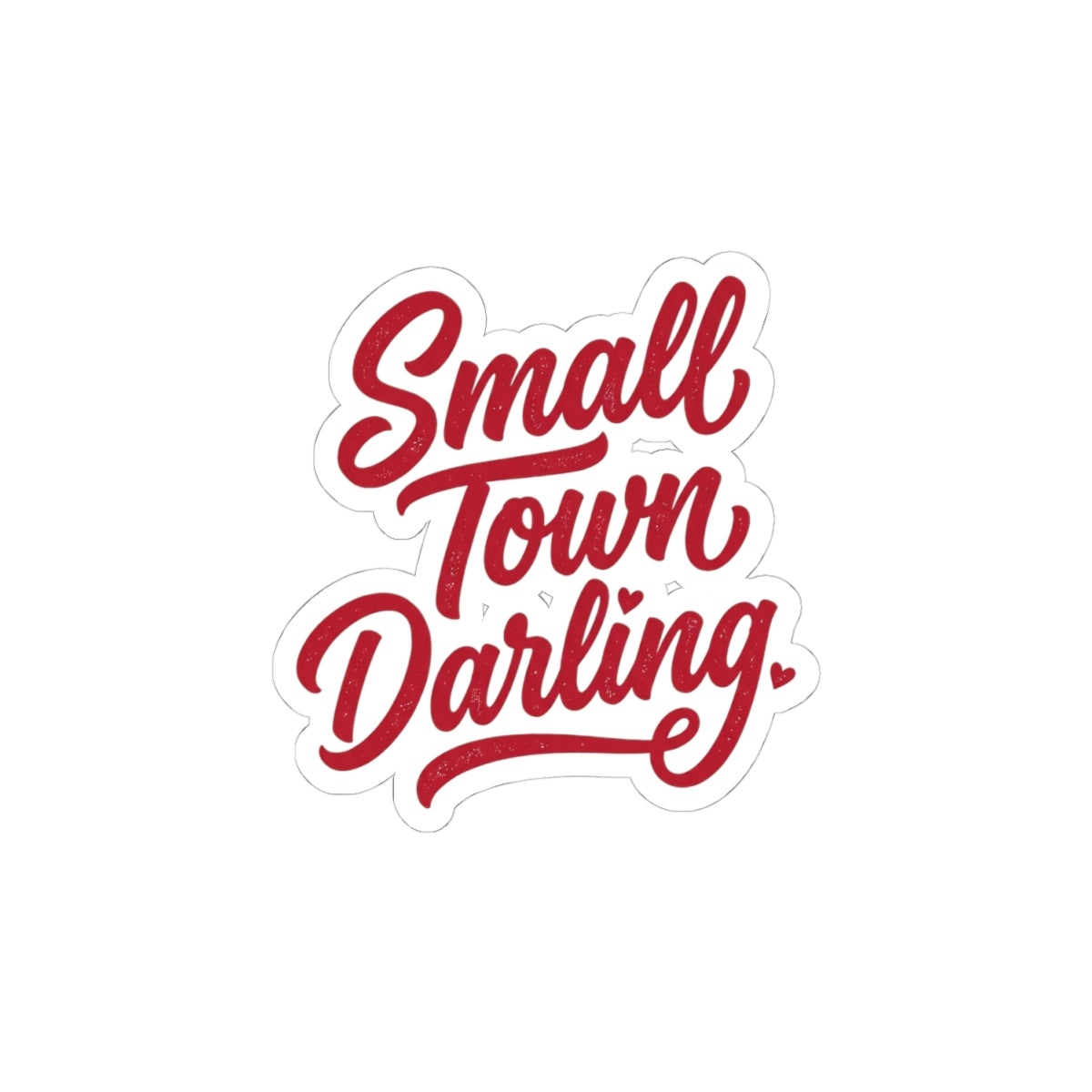 Small Town Darling Sticker | Coquette Aesthetic, Soft Era Kiss-Cut