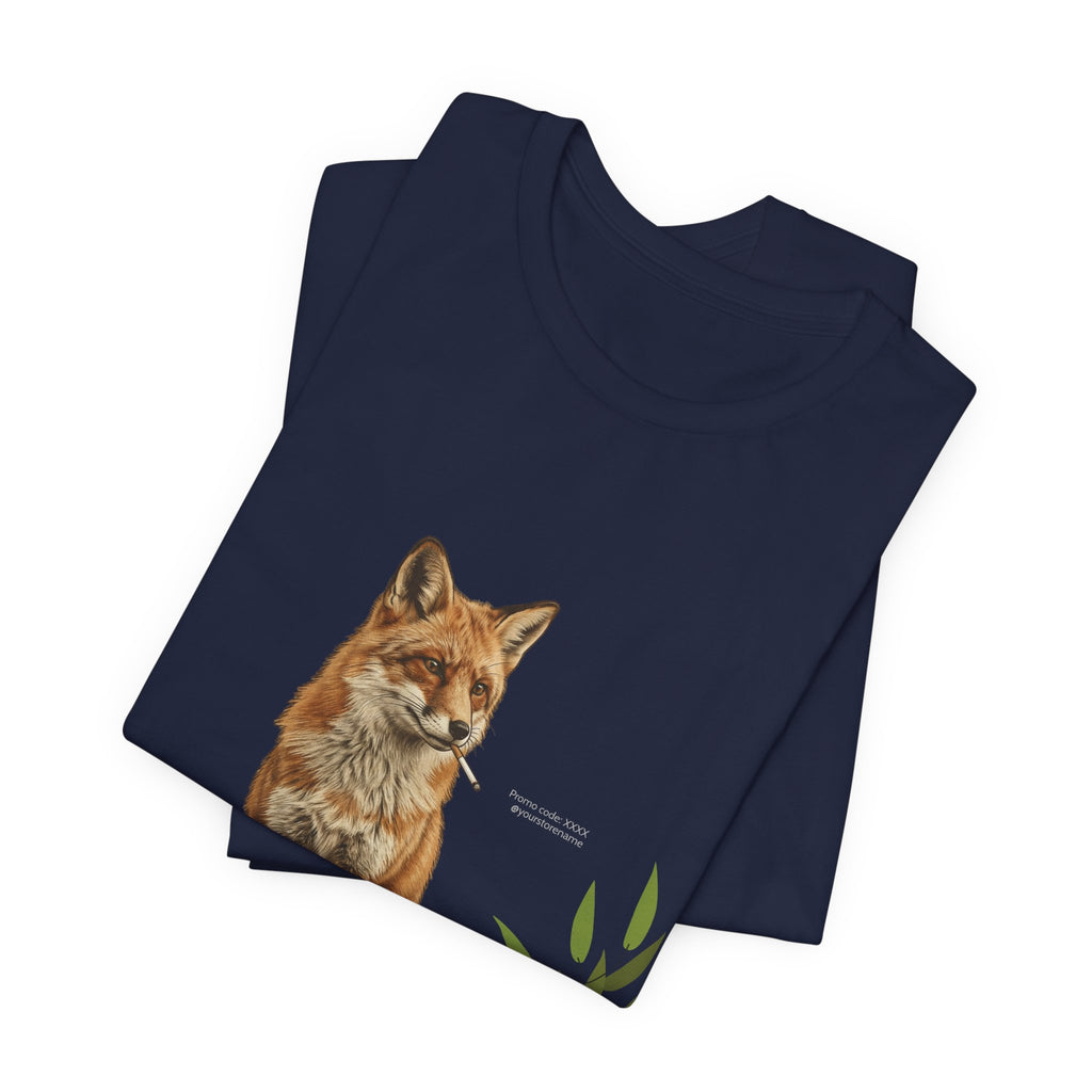 Smoking Fox T-Shirt | Animals Smoking, Absurdist Meme Tee