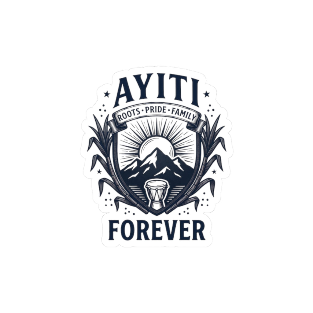 Ayiti Forever Sticker | Haitian Heritage, Island Pride, Vintage Seal