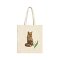 Smoking Fox Tote | Animals Smoking, Absurdist Meme Canvas Tote