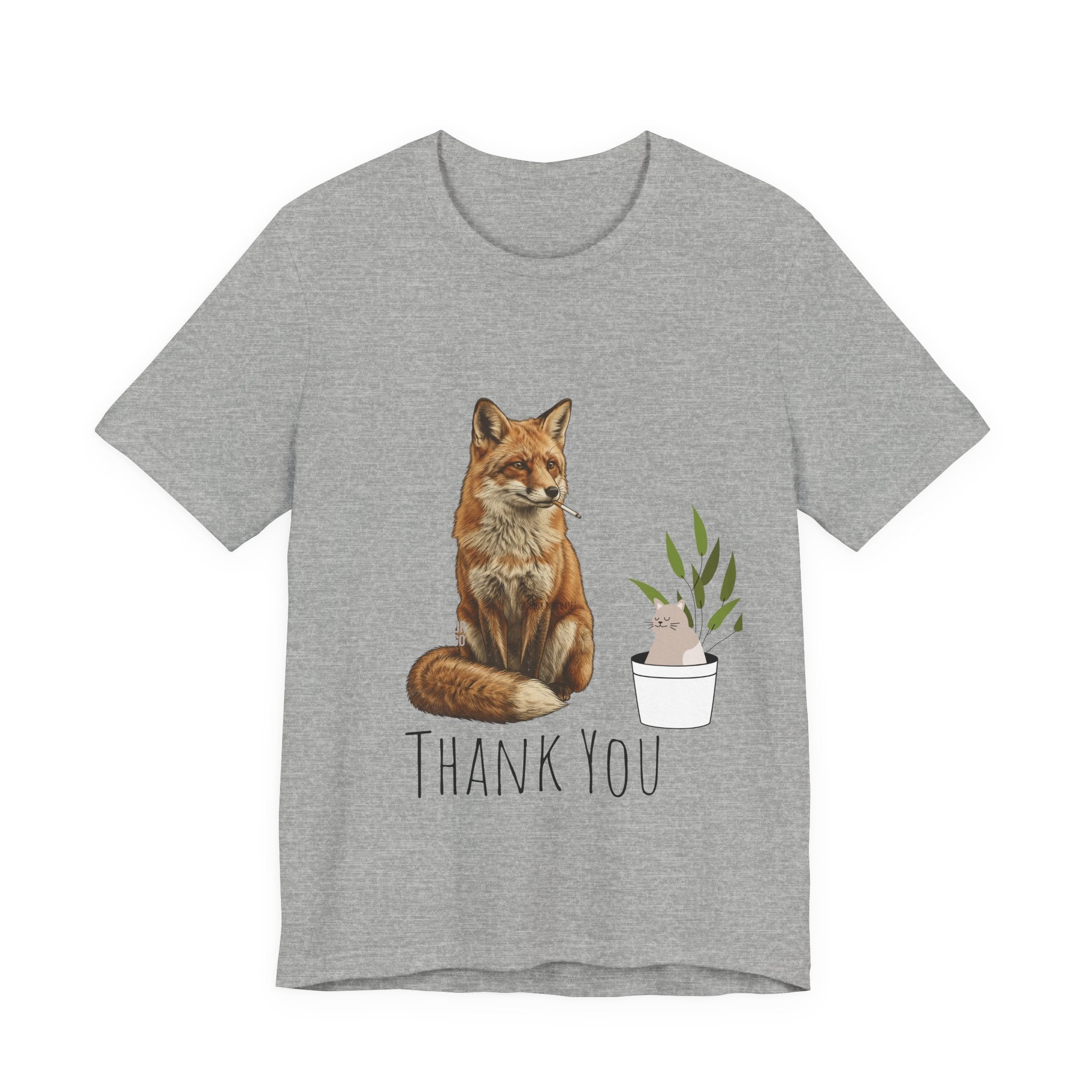 Smoking Fox T-Shirt | Animals Smoking, Absurdist Meme Tee