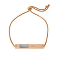 Engravable Flat Bar Bracelet — Adjustable Personalized Nameplate Jewelry