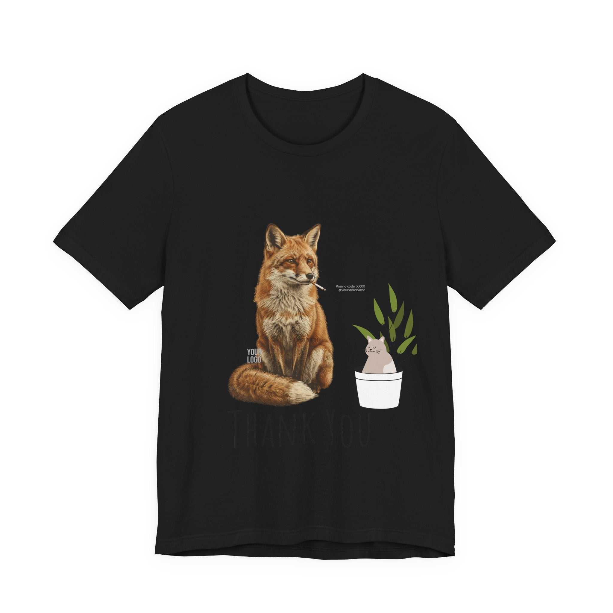 Smoking Fox T-Shirt | Animals Smoking, Absurdist Meme Tee