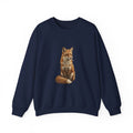 Smoking Fox Crewneck Sweatshirt | Animals Smoking, Absurdist Meme Apparel