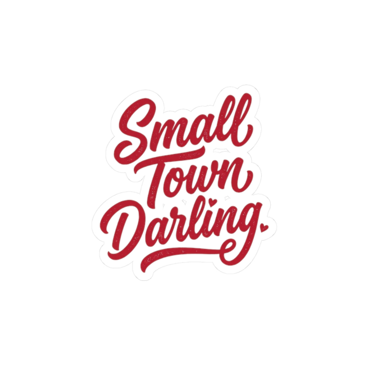Small Town Darling Sticker | Coquette Aesthetic, Soft Era Kiss-Cut