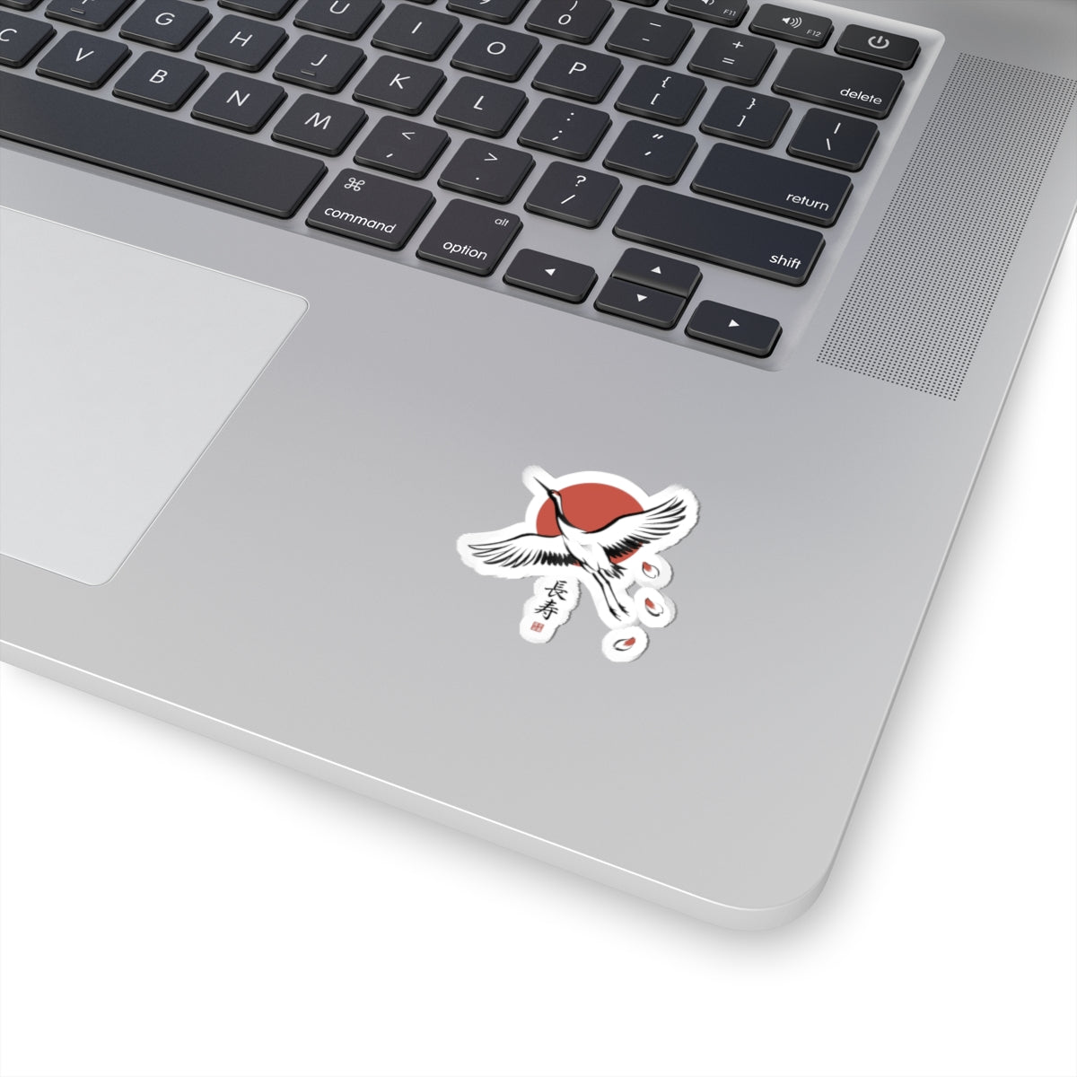 Crane & Rising Sun Kiss-Cut Stickers | Japanese Streetwear, Koi Petals, Kanji