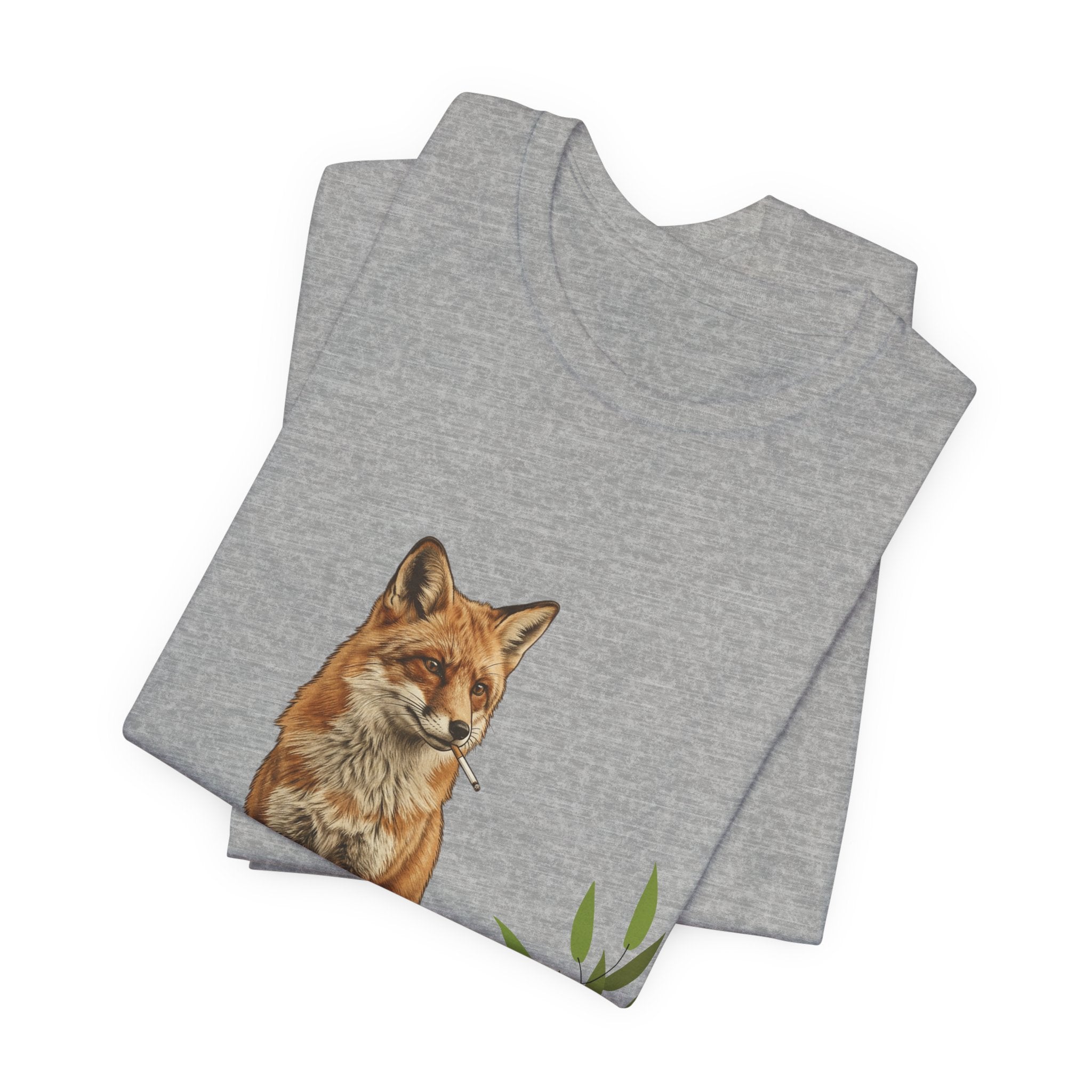 Smoking Fox T-Shirt | Animals Smoking, Absurdist Meme Tee