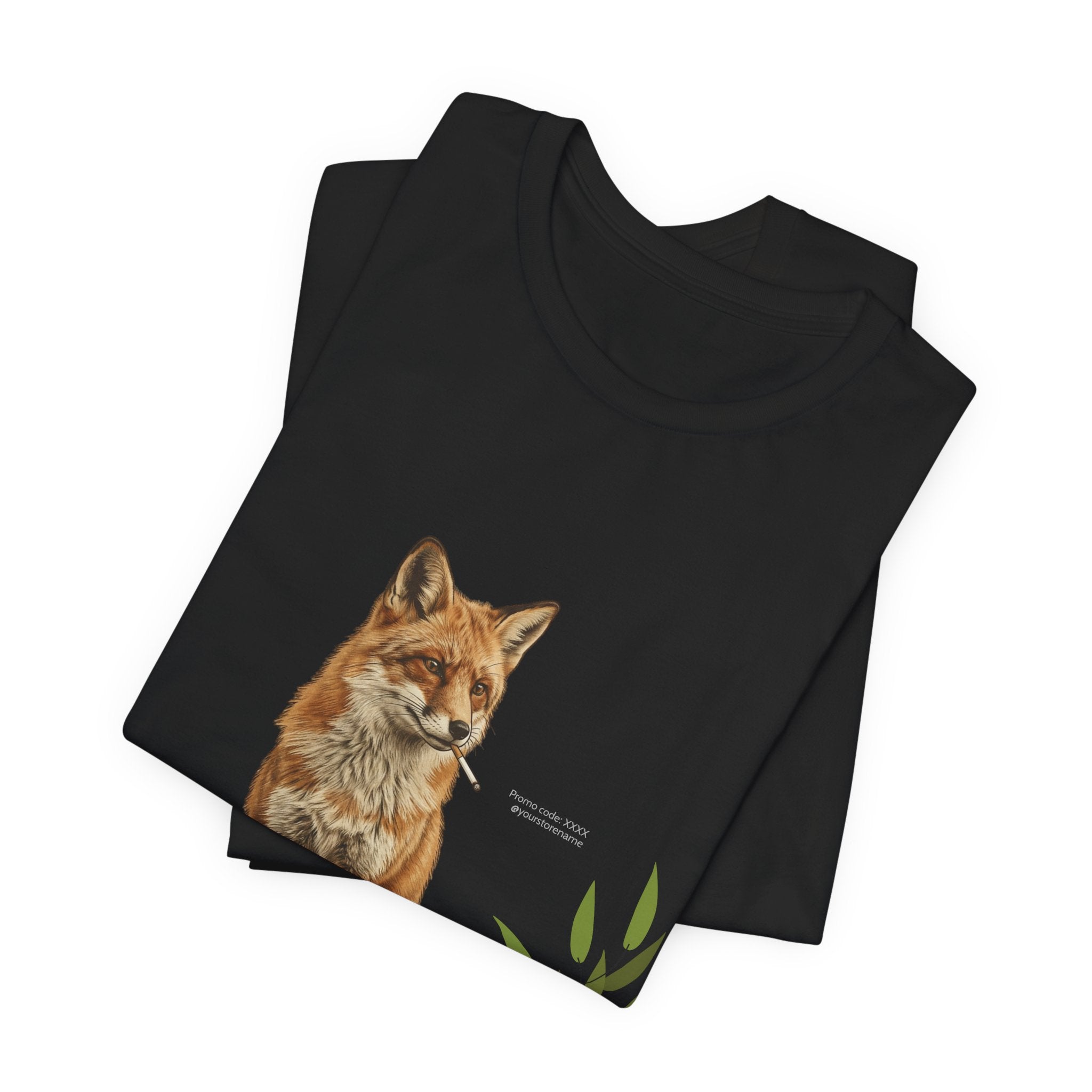 Smoking Fox T-Shirt | Animals Smoking, Absurdist Meme Tee