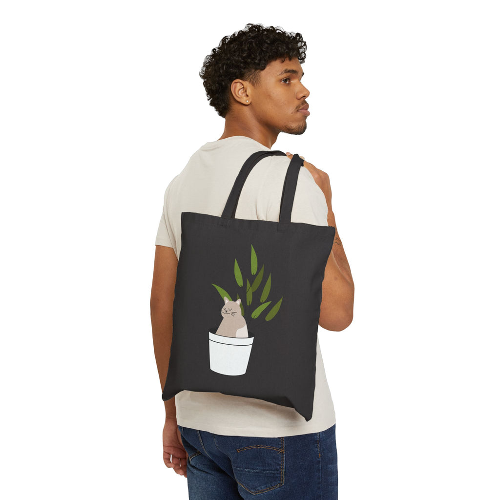 Smoking Fox Tote | Animals Smoking, Absurdist Meme Canvas Tote