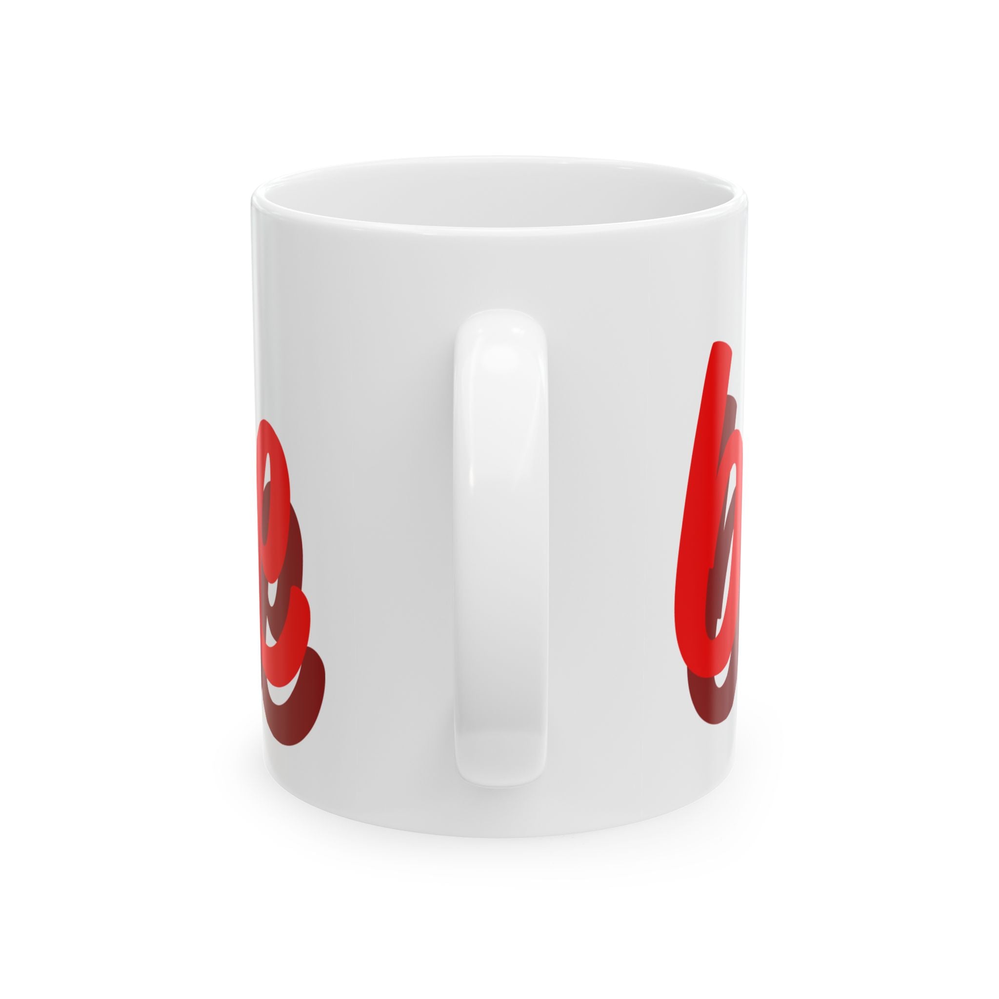 Love Mum Ceramic Mug — Red Script Heart | Mother's Day Gift (11oz, 15oz)