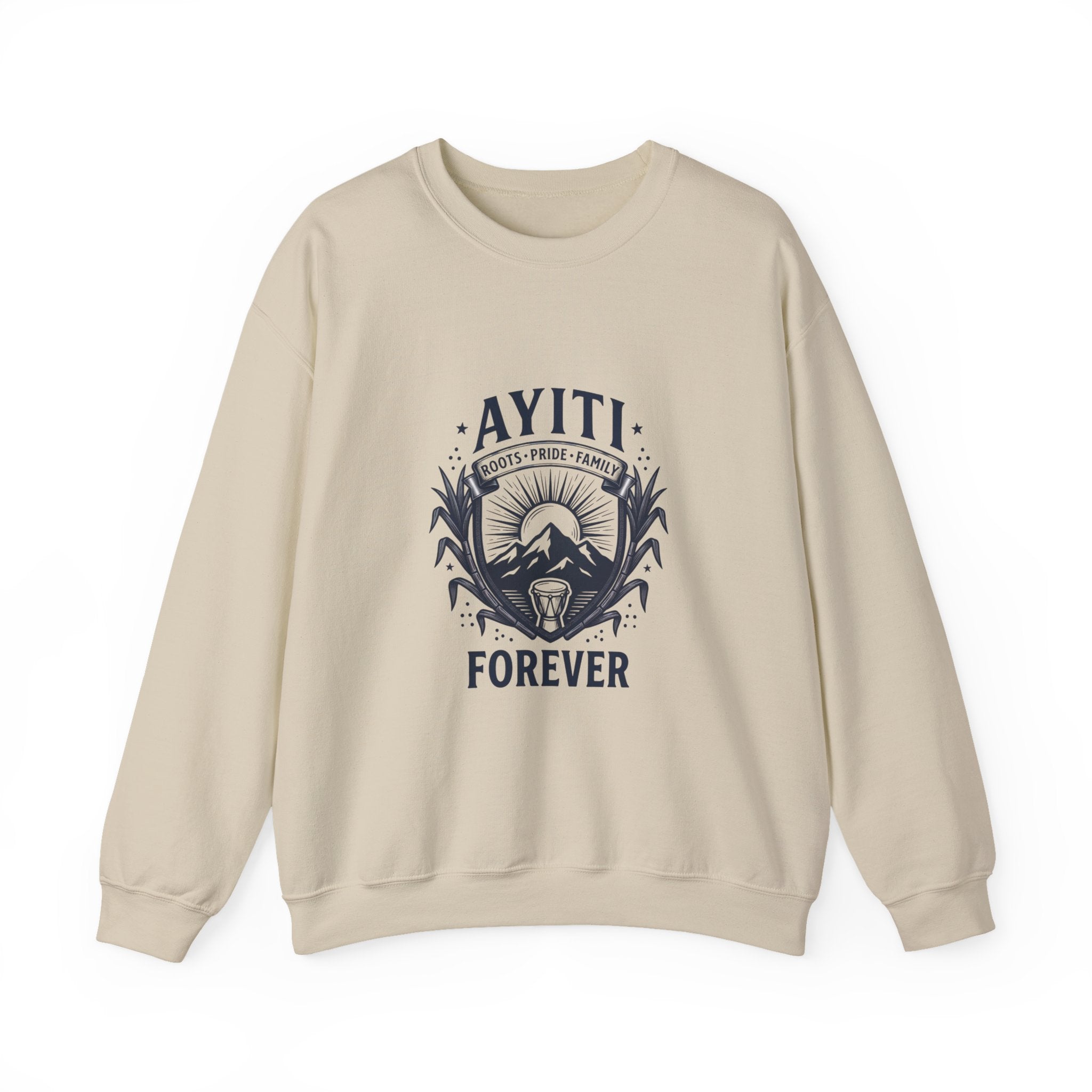 Ayiti Forever Sweatshirt | Caribbean Heritage, Vintage Passport Stamp