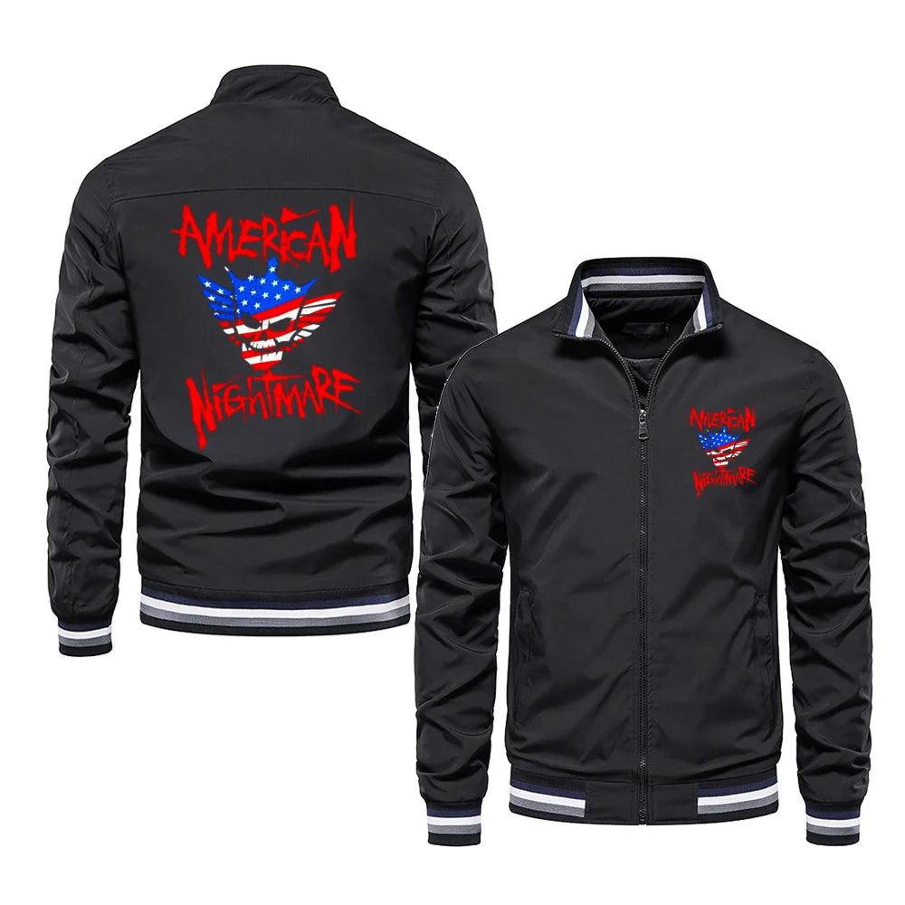 Spring and Autumn Men's Renowned Wrestler Cody Rhodes logo Windproof Jacket Women's Street Cycling Sports Coat