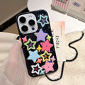 جراب iPhone لامع بتصميم النجوم - مقاوم للصدمات | NUOCDE