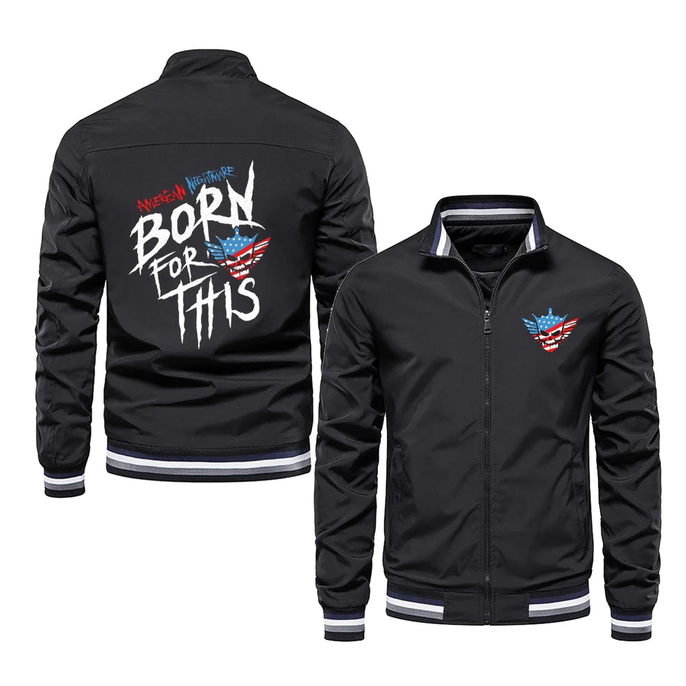 Spring and Autumn Men's Renowned Wrestler Cody Rhodes logo Windproof Jacket Women's Street Cycling Sports Coat