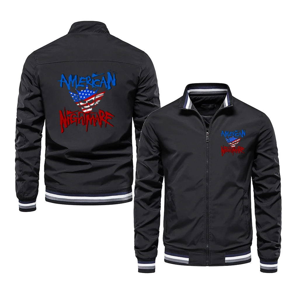Spring and Autumn Men's Renowned Wrestler Cody Rhodes logo Windproof Jacket Women's Street Cycling Sports Coat